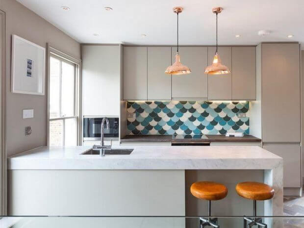 Cozinhas modernas azuleijo moderno